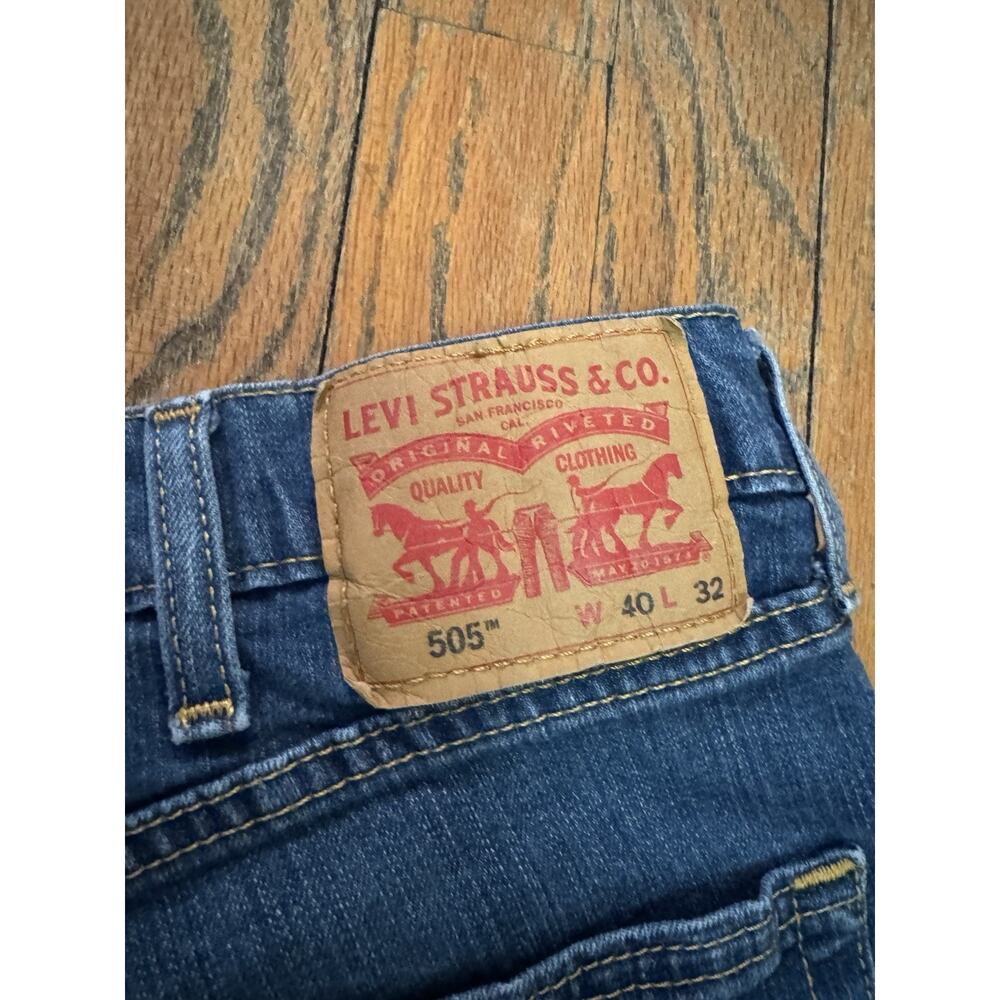 Levi Strauss & Co. Men's Straight Regular Denim Jeans Blue 505 Series